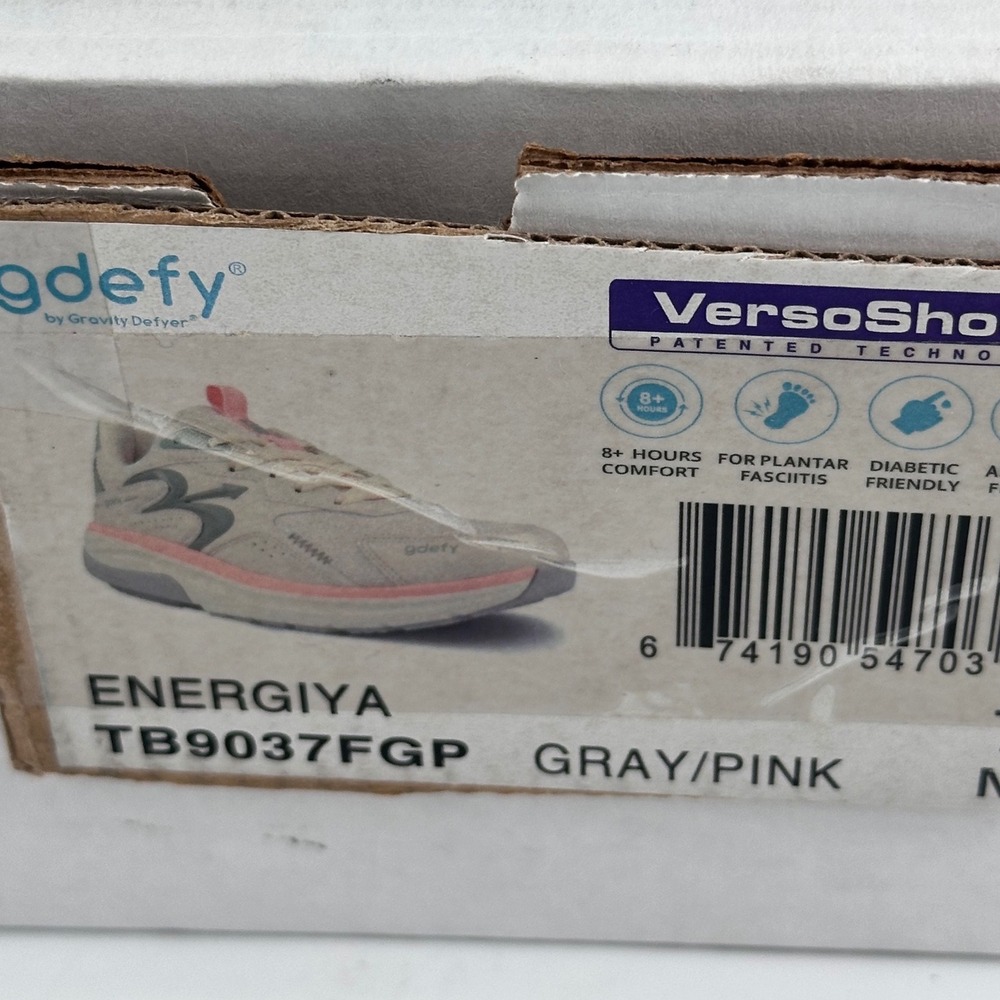 Gravity Defyer Energiya Womens Walking Shoes Gray Pink‎ TB9037FGP VersoShock 7 - Picture 4 of 9